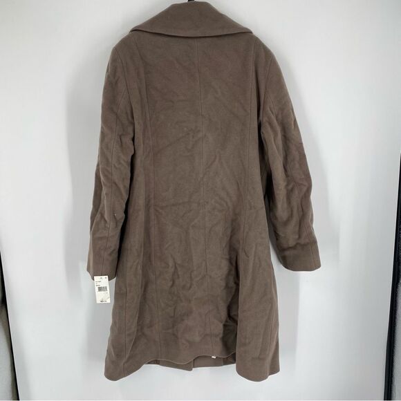 Cinzia Rocca Women’s Wool and Cashmere Blend Brown Winter Coat size 12 - Picture 6 of 6